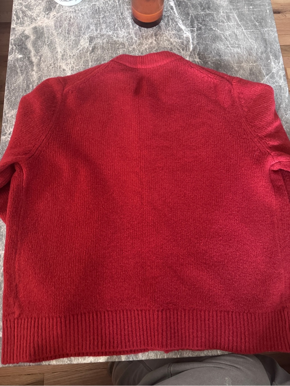 Abercrombie & Fitch Soft Cardigan - Red & Gold, Women’s XL - Picture 3 of 6